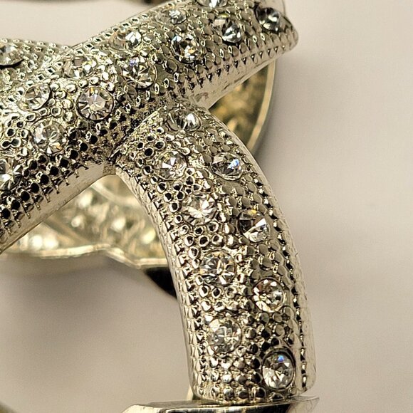 Silver Crystal Stretchy Bracelet - Picture 5 of 15